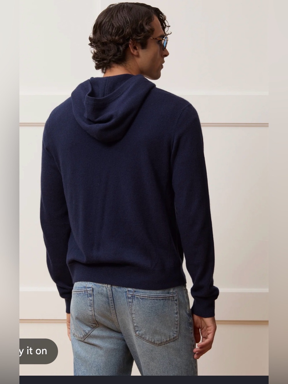 Todd Snyder 100% Hooded Sweater in Navy , Large